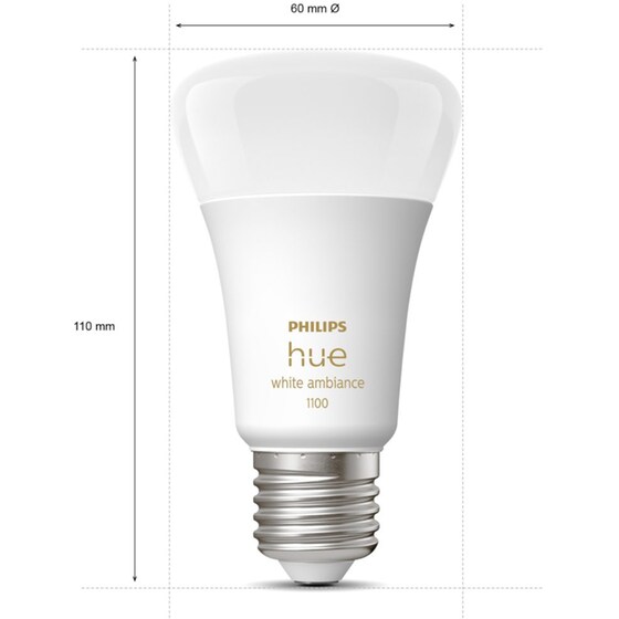 Έξυπνες Λάμπες Philips Hue A60 - E27 2 Τμχ - Λευκό image 2