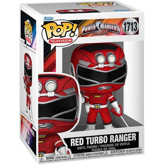Funko Pop! Television: Power Rangers Turbo - Red Turbo Ranger #1713 Vinyl Figure image 1