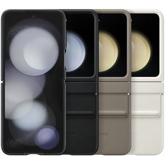 Θήκη Samsung  Galaxy Z Flip5 - Samsung Flap Eco-Leather Case - Etoupe image 6