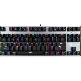 Meetion Mk04 Gaming Μηχανικό Ενσύρματο Πληκτρολόγιο με RGB φωτισμό Μαύρο (US)