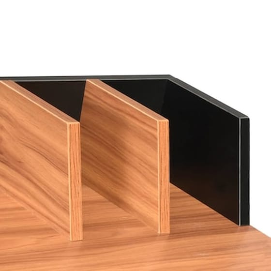 Γραφείο Μελέτης VidaXL από Μοριοσανίδα 80x50cm - Καφέ/Μαύρο image 5