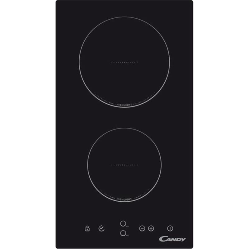CANDY CANDY CDH30 28.8 cm Μαύρο Εστία Κεραμική Domino Αυτόνομη