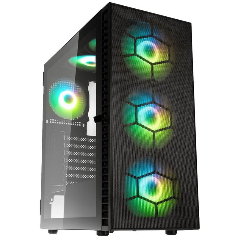 Κουτί Desktop Kolink Observatory HF Plus Mesh ARGB - Μαύρο