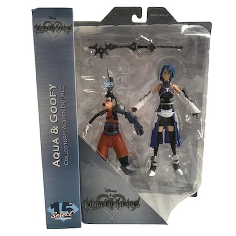 Disney Kingdom Hearts Select Aqua And Goofy Action Figures