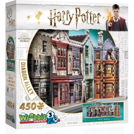 3D Παζλ Wrebbit - Harry Potter: Diagon Alley (450 Κομμάτια) image 0