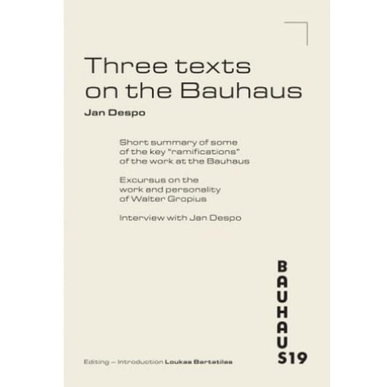 Three texts on the Bauhaus image 0