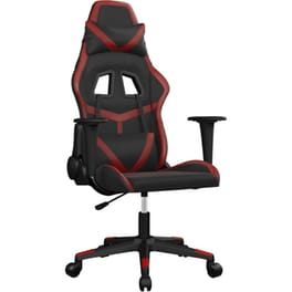 Καρέκλα Gaming VIDAXL 345430 με Ρυθμιζόμενα Μπράτσα από Τεχνητό Δέρμα - Μαύρο / Κόκκινο