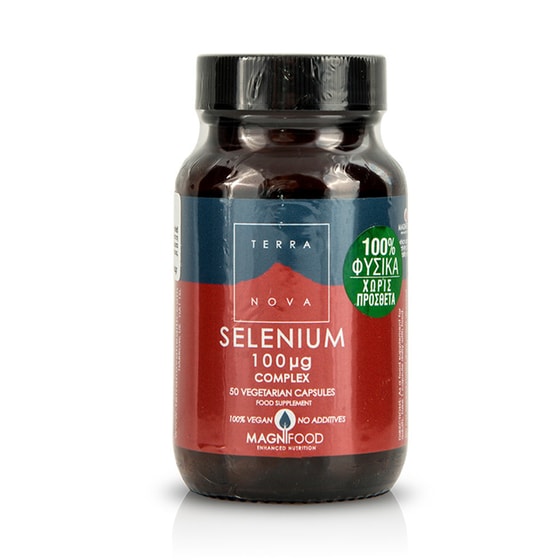 Συμπλήρωμα Διατροφής Terranova Selenium Complex 100μg - 50 Κάψουλες image 0