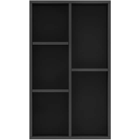 Βιβλιοθήκη VidaXL από Μοριοσανίδα 50x25x80 cm - Μαύρο image 2