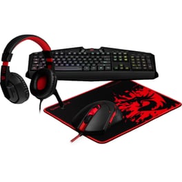 Gaming Σετ Redragon S101 4 σε 1 Πληκτρολόγιο με RGB φωτισμό, Ποντίκι, Ακουστικά & Mouse Pad