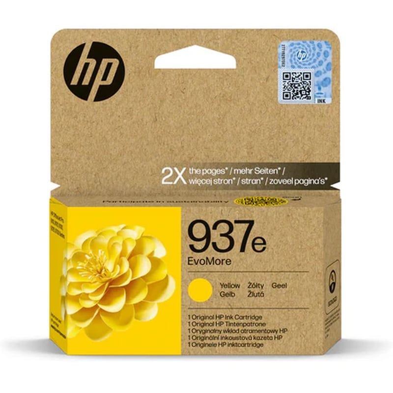 HP HP 937Ε Κίτρινο Μελάνι Εκτυπωτή 4S6W8NE