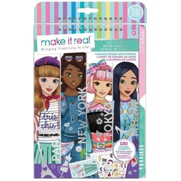 Make It Real Fashion Sketchbook | Fashion Design Sketchbook City Style