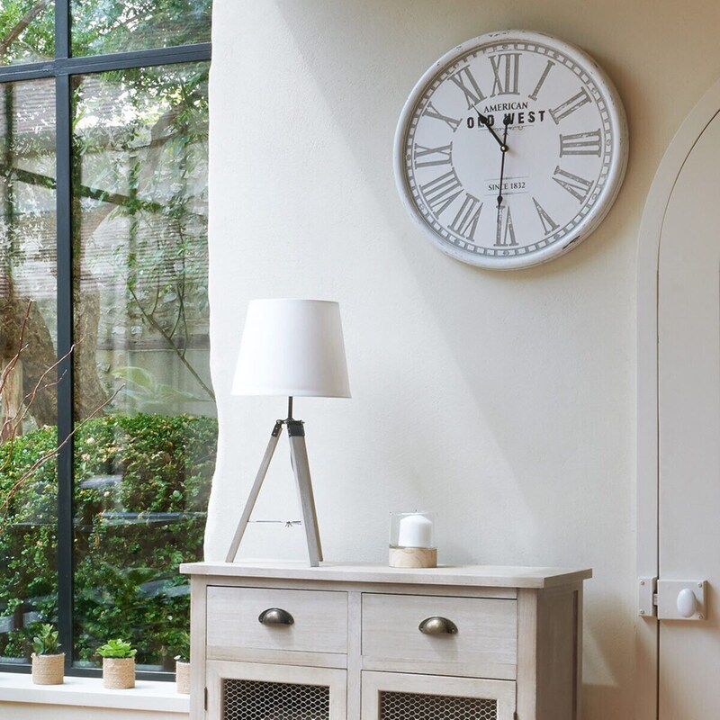 Πορτατίφ Spitishop 136663a Φ26x58 cm - Γκρι/Λευκό