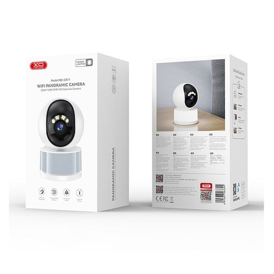 Ασύρματη IP Camera XO CR11 3MP με WiFi - Λευκό image 3
