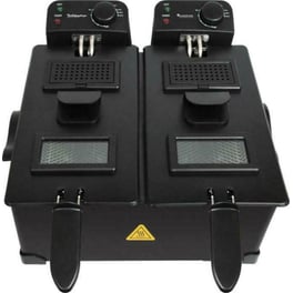 TURBOTRONIC TT-DF2 με Διπλό Αποσπώμενο Κάδο 3600 W 6 L Μαύρο Φριτέζα Λαδιού
