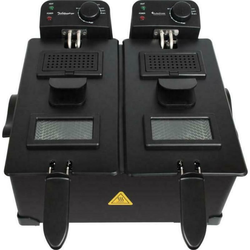TURBOTRONIC TT-DF2 με Καπάκι 3600 W 6 L Μαύρο Φριτέζα Λαδιού