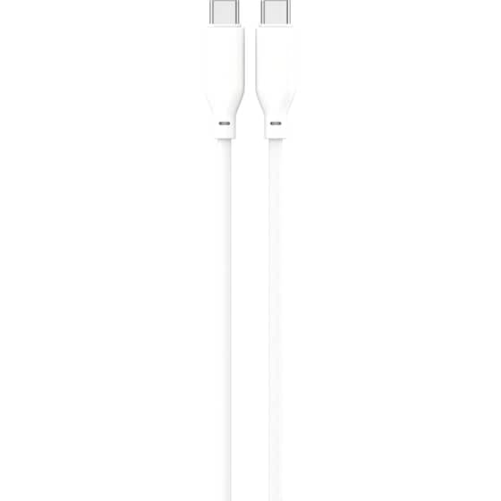 Καλώδιο Φόρτισης Tune TechFlex USB-C σε USB-C 1.5m - White image 1