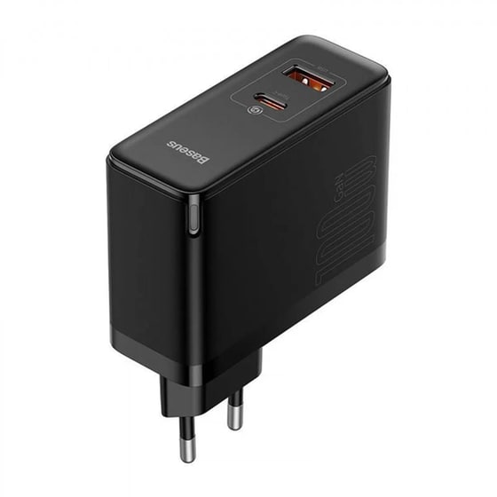 Φορτιστής Πρίζας Baseus με Θύρα USB-A/ USB-C 100W Power Delivery / Quick Charge 4 - Μαύρο CCGP090201 image 2