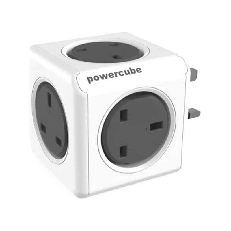 Πολύπριζο Allocacoc Powercube Original UK - Red Gray POWERCUBE