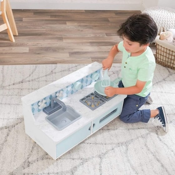 Kidkraft Παιδική Ξύλινη Κουζίνα Play And Put Away 60εκ. image 3
