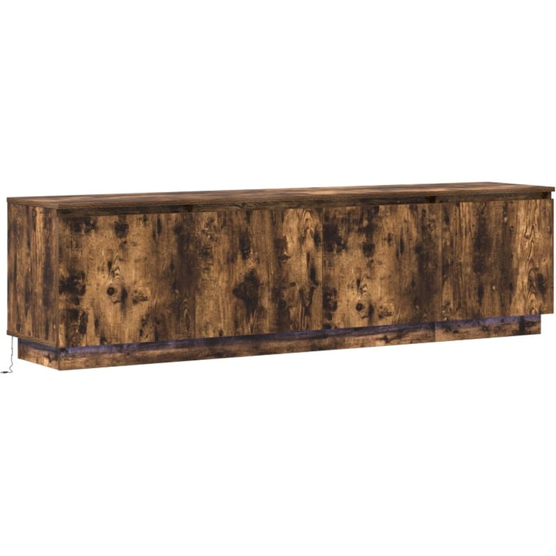 Έπιπλο Τηλεόρασης VidaXL με LED 180 x 38 x 49 cm - Καπνιστή Δρυς