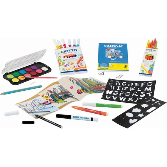 Σετ Δημιουργίας Giotto Art Lab Fluo Mania 21 Τεμάχια image 1