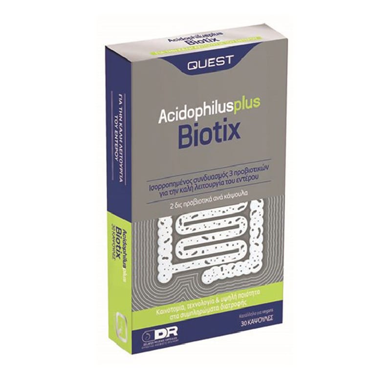 Προβιοτικό Quest Acidophilus Plus Biotix - 30 κάψουλες