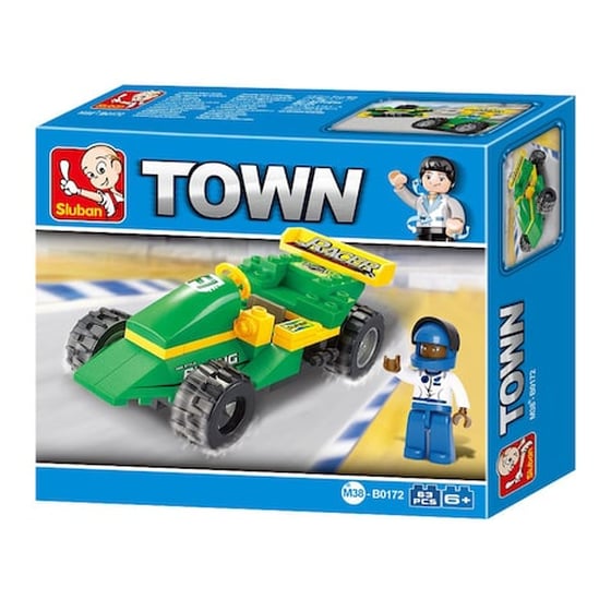 Sluban Τουβλάκια Town, Racing Car M38-b0172, 63τμχ image 1