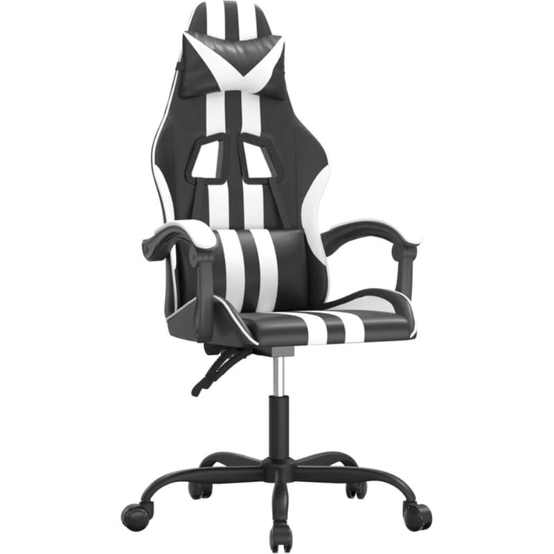 Καρέκλα Gaming VIDAXL 349524 από Τεχνητό Δέρμα - Μαύρο