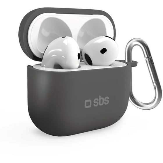 Θήκη Ακουστικών SBS Silicone για Apple Airpods 4 - Μαύρο image 1