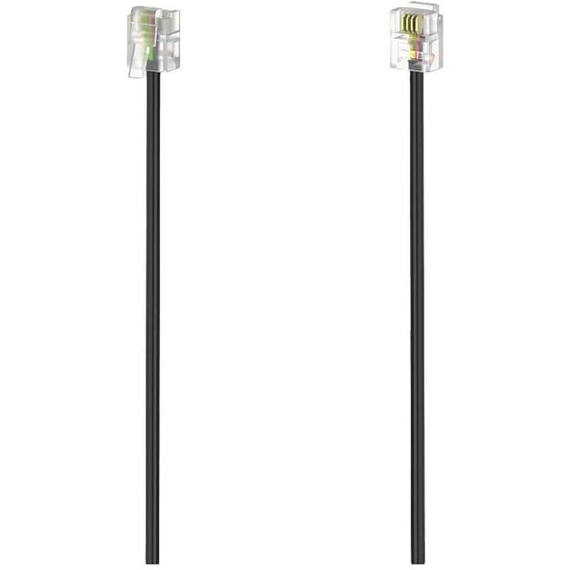 Καλώδιο HAMA 15 m RJ11 6p4c RJ11 6p4c Μαύρο