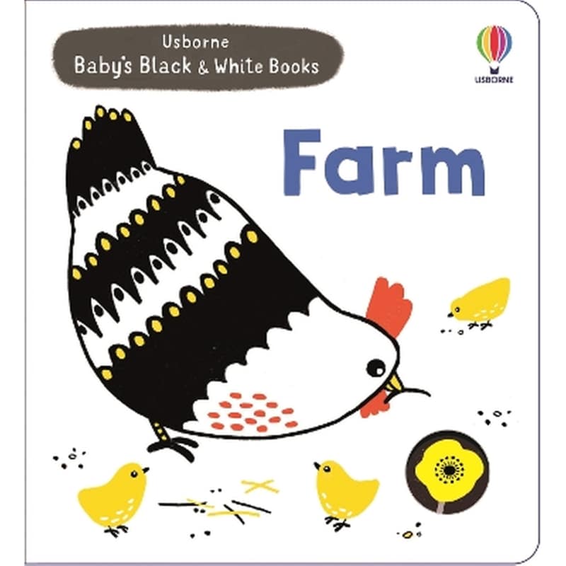 Babys Black and White Books Farm