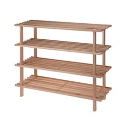Παπουτσοθήκη Aria Trade Με 4 Ράφια Από Ξύλο 77x26x65 cm - Φυσικό Χρώμα Ξύλου