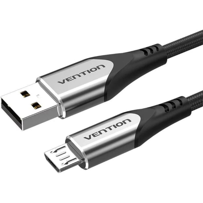 Vention Καλώδιο COAHF USB-A σε micro USB 1m Μαύρο