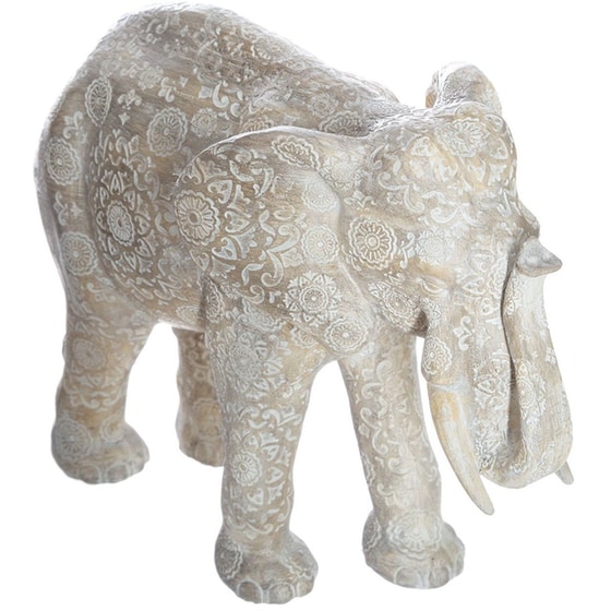 Διακοσμητική Φιγούρα Spitishop Ελέφαντας Polyresin 12x21cm - Εκρού image 0