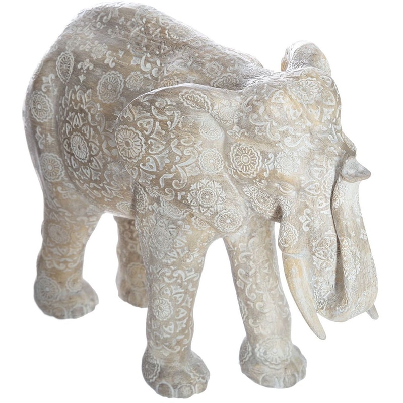 Διακοσμητική Φιγούρα Spitishop Ελέφαντας Polyresin 12x21cm - Εκρού