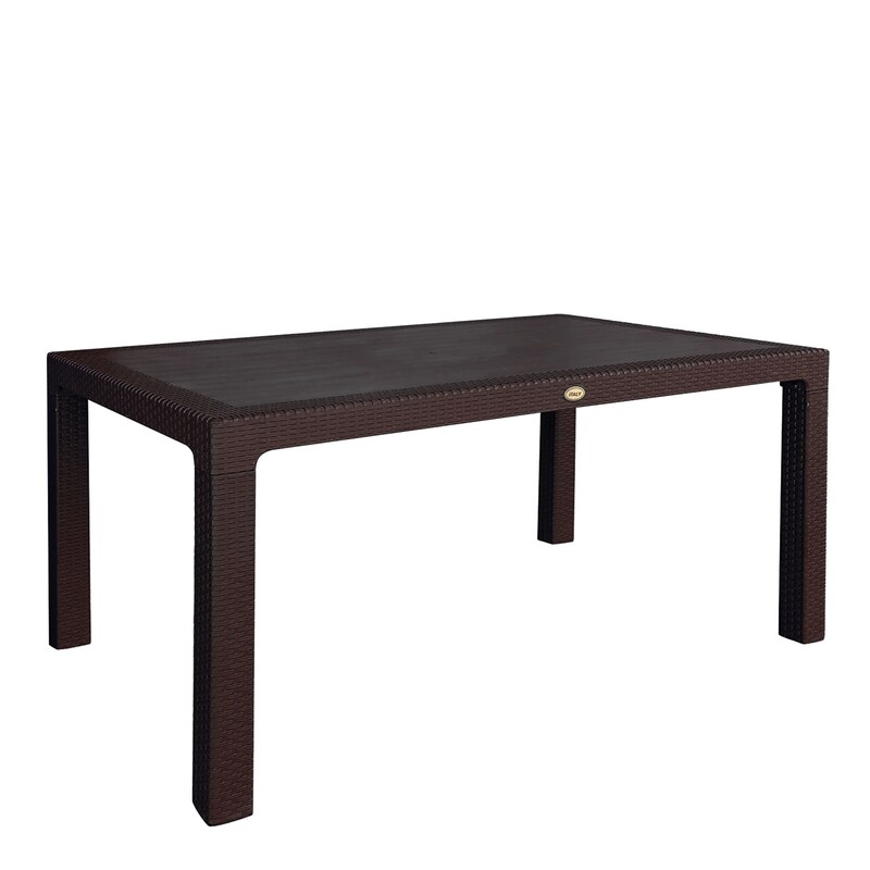 ARTELIBRE Τραπέζι Κήπου Artelibre Eco από Ανακυκλωμένο PP 150x90x74 cm - Καφέ