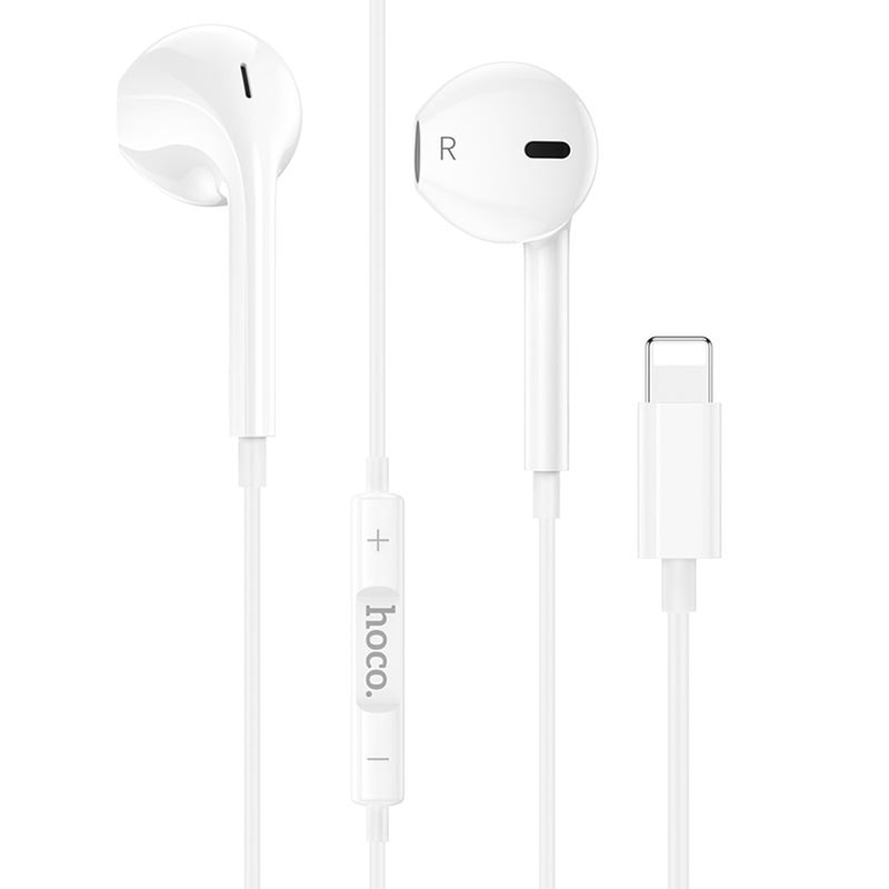 HOCO Ακουστικά Handsfree Hoco M80 Lightning - Λευκά