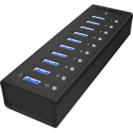 Icy Box IB-AC6110 USB Hub 10-Port USB 3.0 συμβατό με USB-A