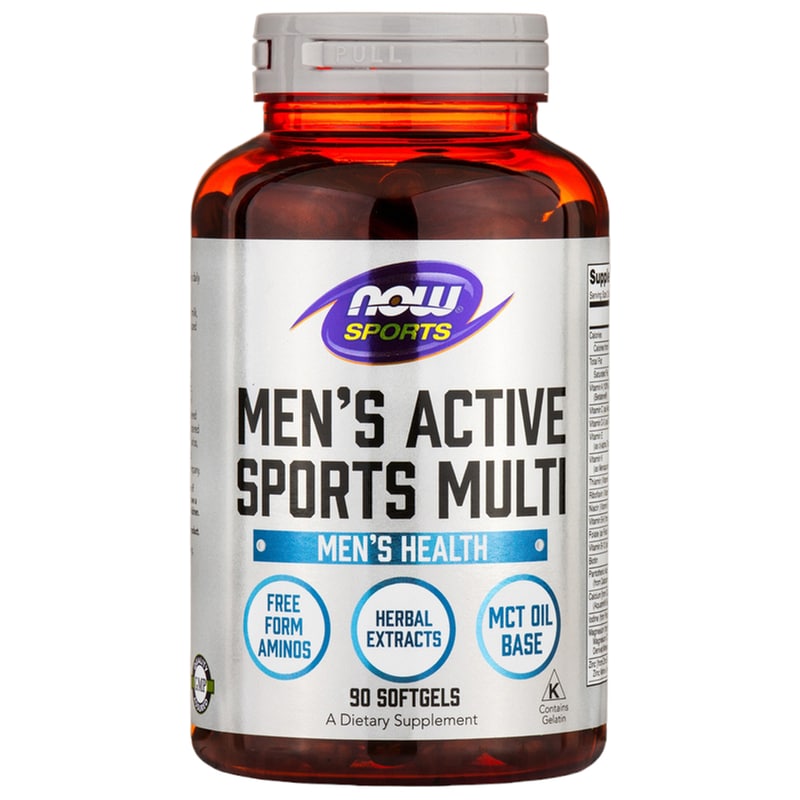 Now Multivitamin Sports Mens Active Sports - 90 κάψουλες