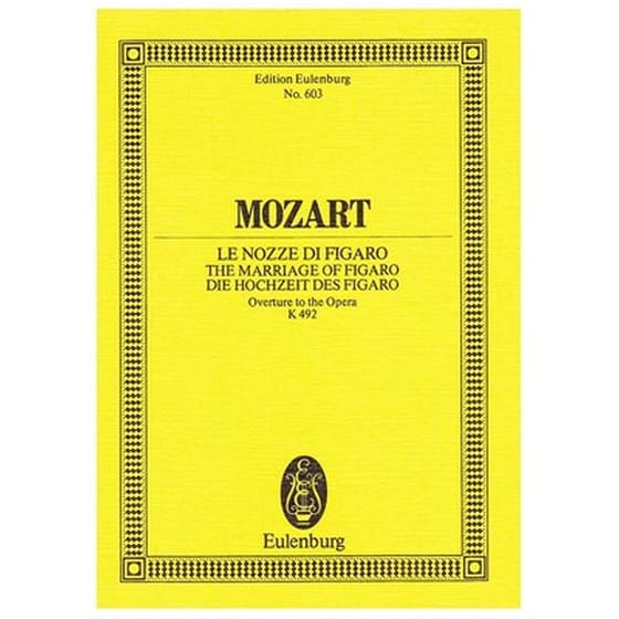 Βιβλίο Για Σύνολα Editions Eulenburg Mozart - The Marriage Of Figaro Overture [pocket Score] image 1
