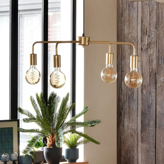Φωτιστικό Οροφής Πολύφωτο Spitishop A-s Keli Gold 173264 Μεταλλικό - Χρυσό image 2