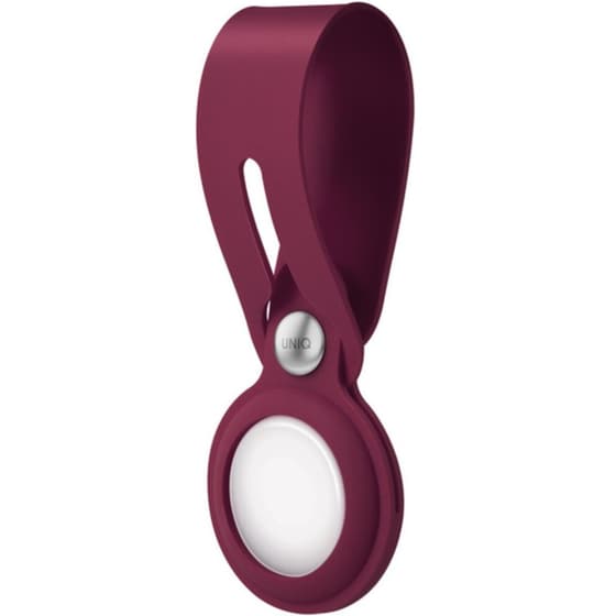 Θήκη Μπρελόκ Uniq Vencer Silicon Loop για Apple AirTag - Maroon image 1