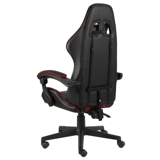 Gaming Καρέκλα Racing VidaXL Συνθετικό Δέρμα - Μπορντό/Μαύρη image 3