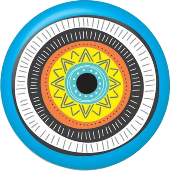 Μαγνήτης GNF Γούρι Μάτι Σκούρο Μπλε-Χρυσό image 0