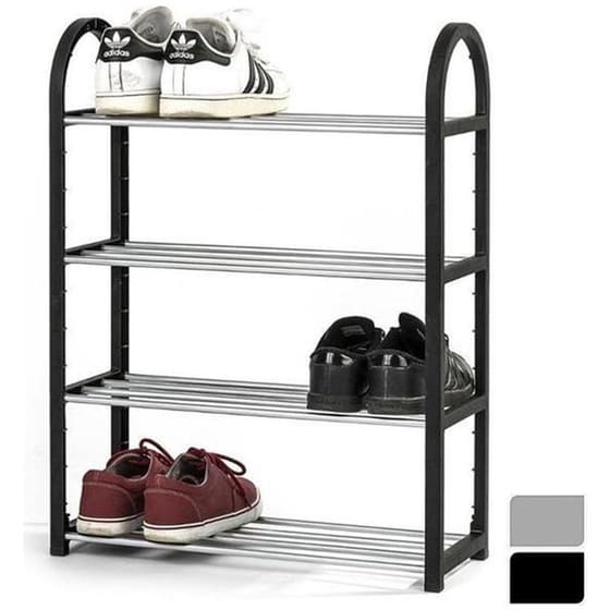Παπουτσοθήκη - Stand Aria Trade Με 4 Ράφια Από Μέταλλο 51x19x65 cm - Μαύρη image 2