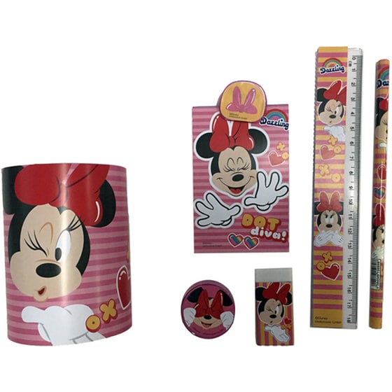 Σχολικό Σετ Μολυβοθήκη Gim Minnie Mouse image 1
