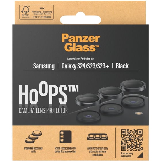 Προστατευτικό κάμερων Samsung Galaxy S24 - PanzerGlass Hoops Black Anti-Scratch image 5