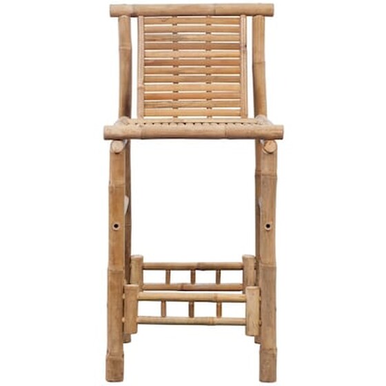 Σκαμπό Κήπου VidaXLαπό Μπαμπού 53x45x102 cm 2 Τμχ - Kαφέ image 3