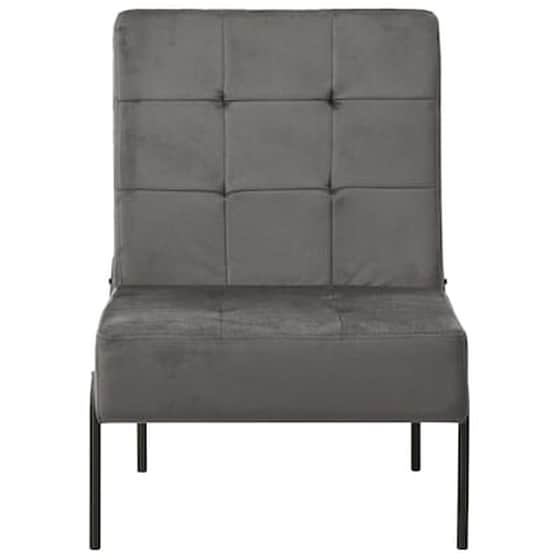 Vidaxl Καρέκλα Relax Σκούρο Γκρι 65 X 79 X 87 Εκ. Βελούδινη image 2